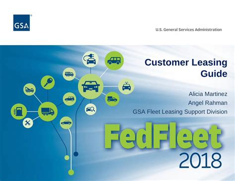 During FY 2018, the fleet had 1,754 GSA-leased vehicles, . . Gsa fleet customer leasing guide